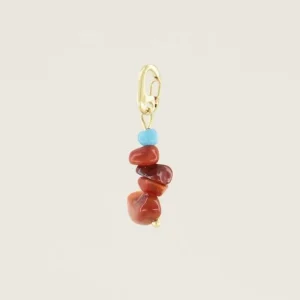 My Jewellery Moments charm red stone - Goud MJ030301200