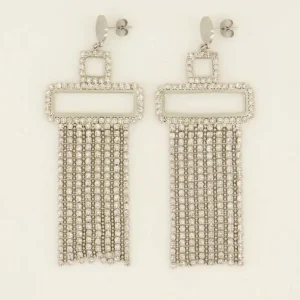 My Jewellery Oorbellen - Statement met strass Zilver MJ07367-1500