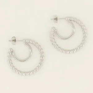 My Jewellery Oorbellen bolletjes dubbel (Zilver) — MJ04902-1500