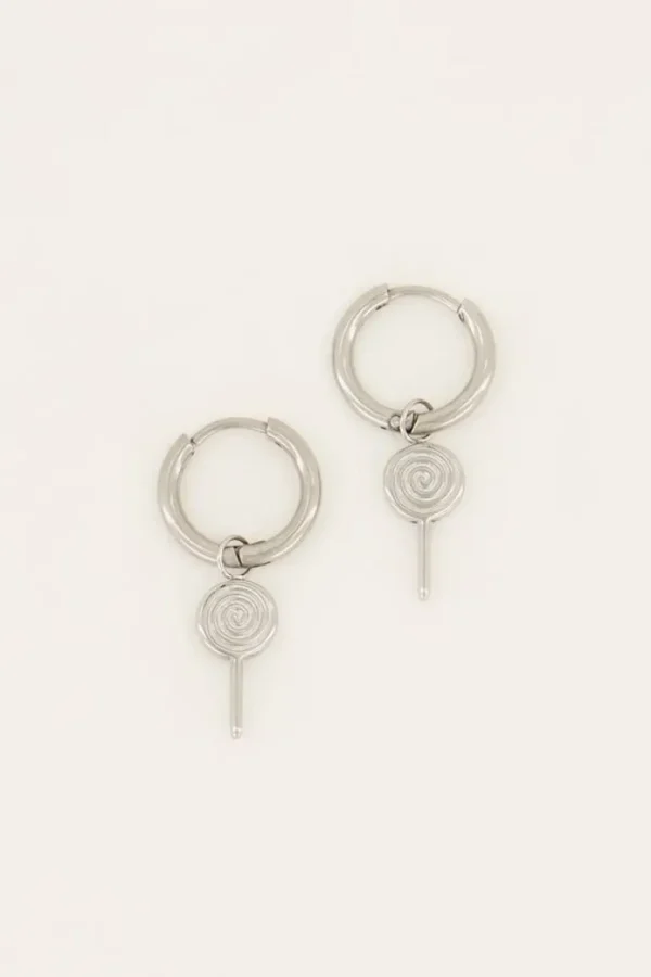 My Jewellery Oorbellen candy couture lolly - Zilver MJ06299-1500