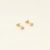 My Jewellery Oorknopjes kus strass - Goud MJ08524-1200