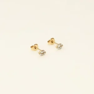 My Jewellery Oorknopjes kus strass - Goud MJ08524-1200