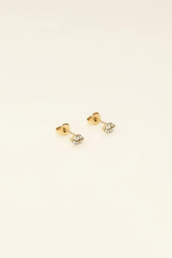 My Jewellery Oorknopjes kus strass - Goud MJ08524-1200