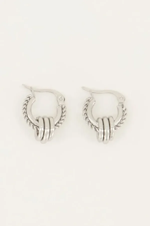 My Jewellery Oorringen met kleine rondjes - Zilver MJ05559-1500
