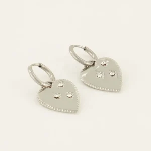 My Jewellery Oorringen met groot hart - Zilver MJ08023-1500