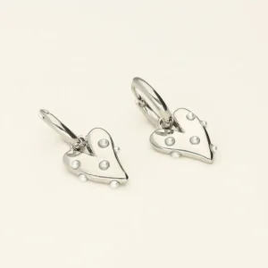 My Jewellery Oorringen met hart en pareltjes - Zilver MJ09212-1500