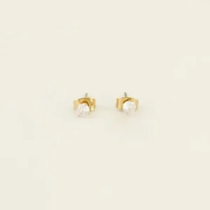 My Jewellery Studs Klassiek met steen - Goud MJ07322-1200