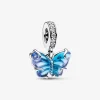 Pandora Blue Murano Glass Butterfly Dangle Charm 792698C01