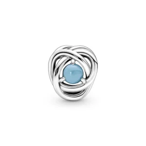 Pandora December Geboortesteen Turkooisblauwe Oneindige Cirkel Bedel 790064C02