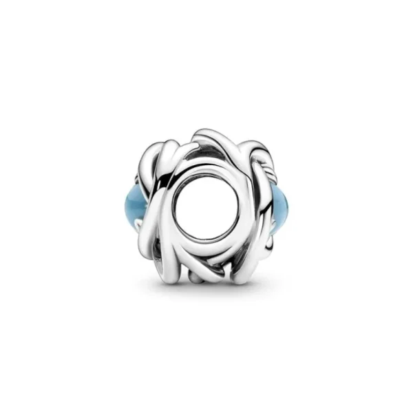 Pandora December Geboortesteen Turkooisblauwe Oneindige Cirkel Bedel 790064C02