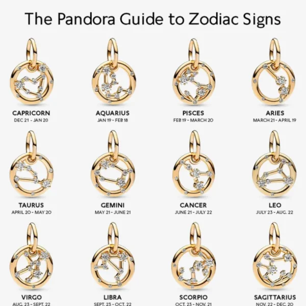 Pandora Dierenriem hangende bedel Maagd 762715C01