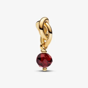Pandora Faceted Red Eternity Circle Dangle Charm 763462C01