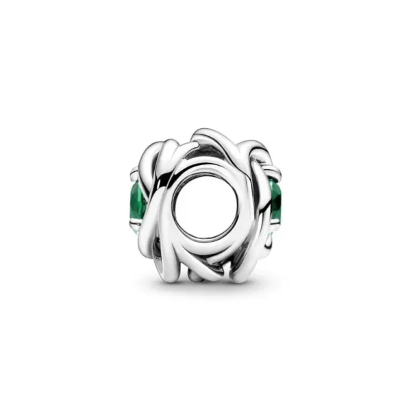 Pandora Mei Geboortesteen Groene Oneindige Cirkel Bedel 790065C08