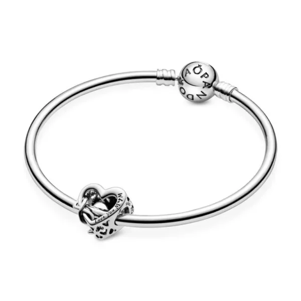Pandora Oneindig Hart Bedel met Tekst 'Love You Mum' 798825C00