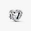 Pandora Opengewerkte Familie Hart & Ster Bedel 792829C00