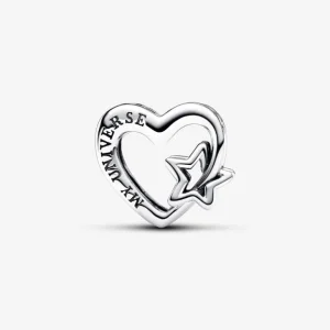 Pandora Opengewerkte Familie Hart & Ster Bedel 792829C00