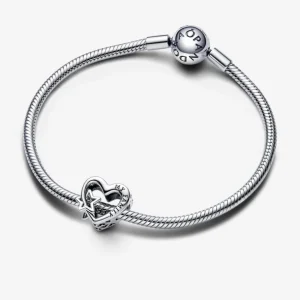 Pandora Opengewerkte Familie Hart & Ster Bedel 792829C00