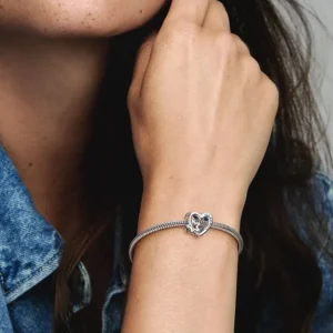 Pandora Opengewerkte Familie Hart & Ster Bedel 792829C00