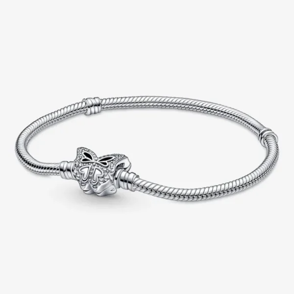Pandora Pandora Moments Snake Chain Armband met Vlindersluiting 590782C01
