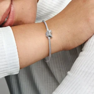 Pandora Pandora Moments Snake Chain Armband met Vlindersluiting 590782C01