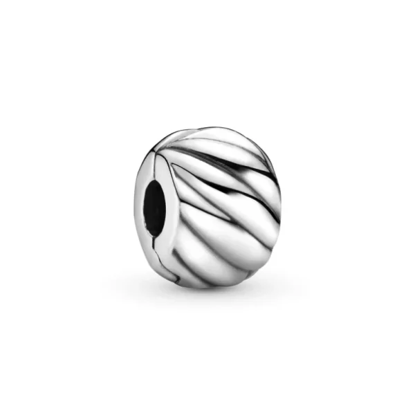 Pandora Polished Feathered Clip Bedel 791752
