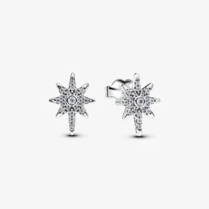 Pandora Sprankelende oorknopjes met poolster 293587C01