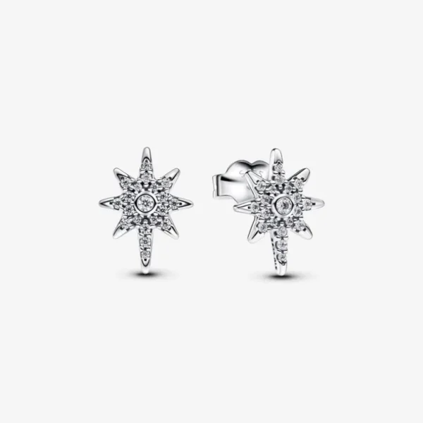 Pandora Sprankelende oorknopjes met poolster 293587C01