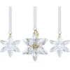 Swarovski Annual Edition kristallen ornament 3D Ornament Set 2024 Goud/Wit 5674410