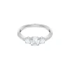 Swarovski Attract Trilogy ring Round - Zilver