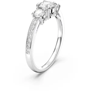 Swarovski Attract Trilogy ring Ronde slijpvorm Zilver/Wit