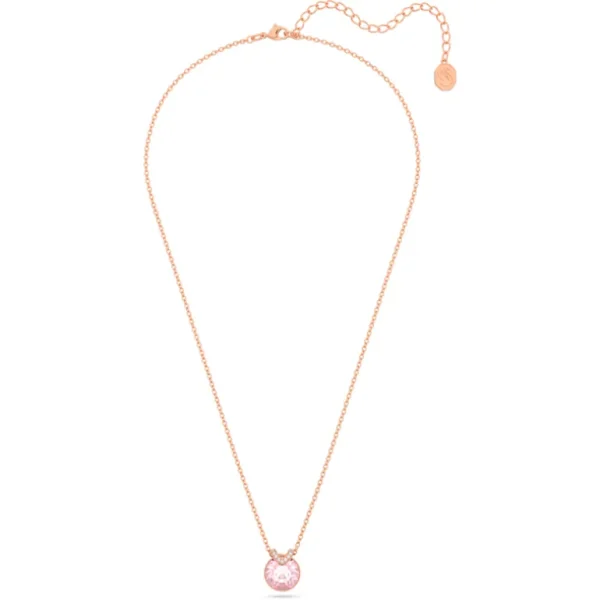 Swarovski Bella ketting met hanger V Ronde vorm Rosé/Roze (38 - 43 cm) 5662088