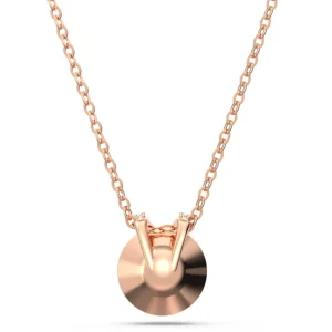 Swarovski Bella ketting met hanger V Ronde vorm Rosé/Roze (38 - 43 cm) 5662088