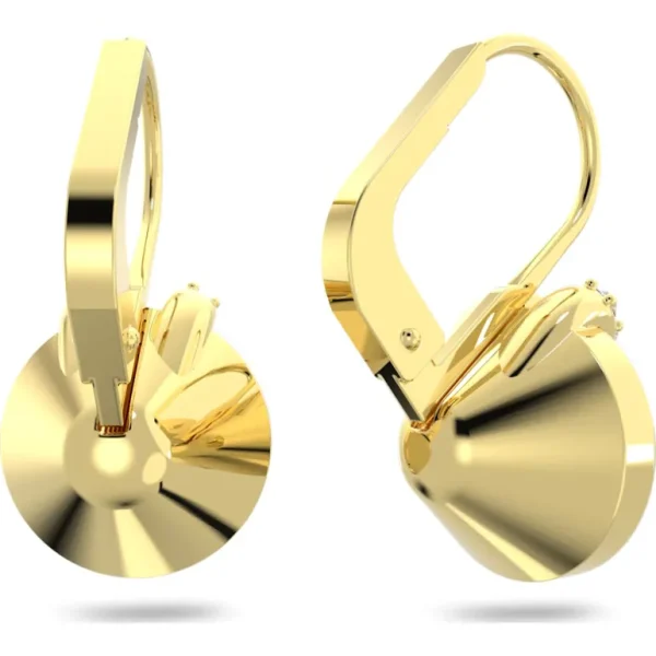 Swarovski Bella oorbellen V Ronde vorm Goud/Bruin 5662093