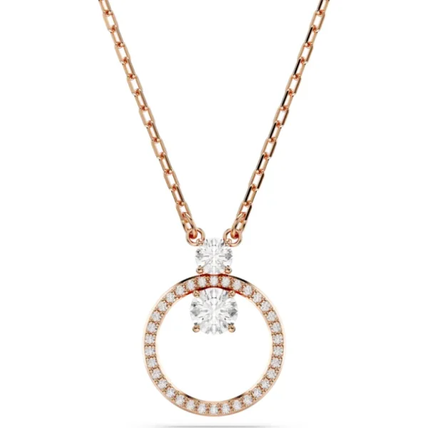Swarovski Constella ketting met hanger Ronde slijpvorm Rosé/Wit 5692266