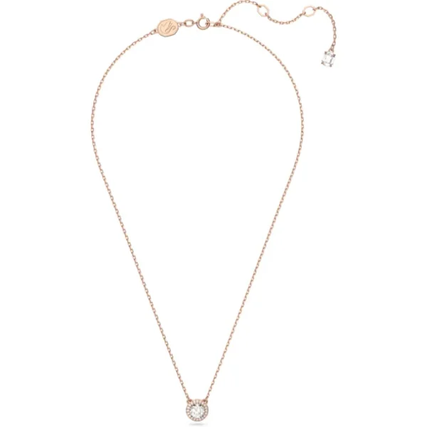 Swarovski Constella ketting met hanger Round Cut Rosé/Wit 5636272