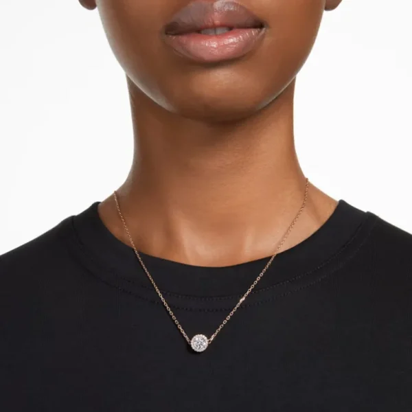 Swarovski Constella ketting met hanger Round Cut Rosé/Wit 5636272