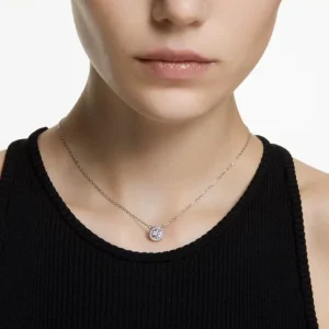 Swarovski Constella ketting met hanger Round Cut Zilver/Wit 5636264