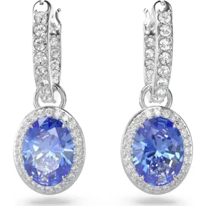 Swarovski Constella oorbellen Ovale slijpvorm Zilver/Blauw 5671817