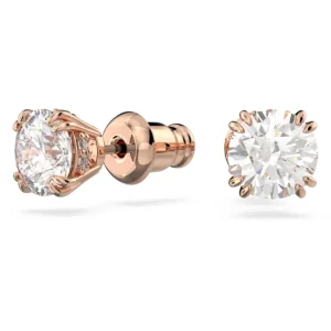 Swarovski Constella oorbellen Ronde slijpvorm Rosé/Wit 5638801