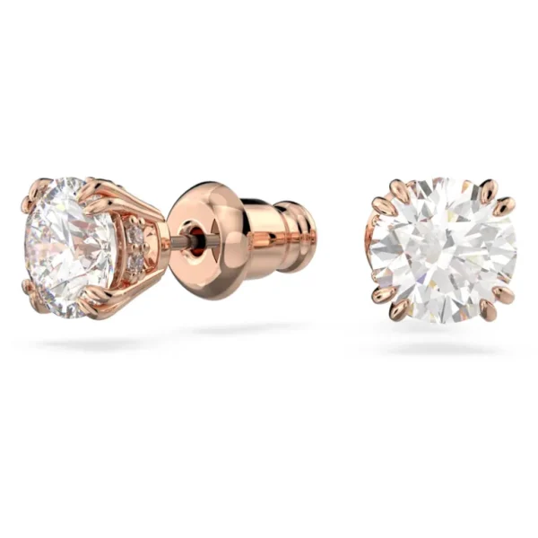 Swarovski Constella oorbellen Ronde slijpvorm Rosé/Wit 5638801