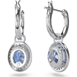 Swarovski Constella oorbellen Ovale slijpvorm Zilver/Blauw 5671817