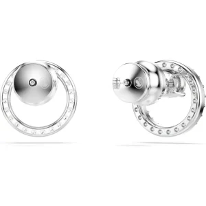 Swarovski Constella oorbellen Ronde slijpvorm Zilver/Wit 5692262