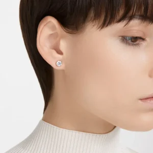 Swarovski Constella oorbellen Ronde slijpvorm Rosé/Wit 5638801