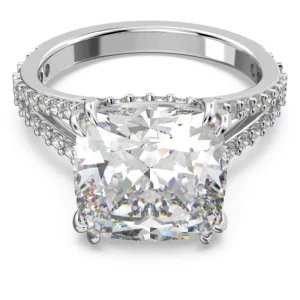 Swarovski Constella ring Cocktailring Square Cut Zilver/Wit