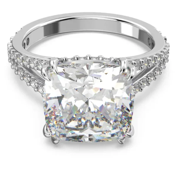 Swarovski Constella ring Cocktailring Square Cut Zilver/Wit