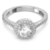 Swarovski Constella ring Cocktailring Round Cut Zilver/Wit