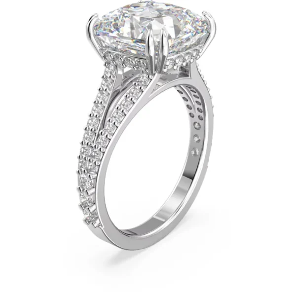 Swarovski Constella ring Cocktailring Square Cut Zilver/Wit