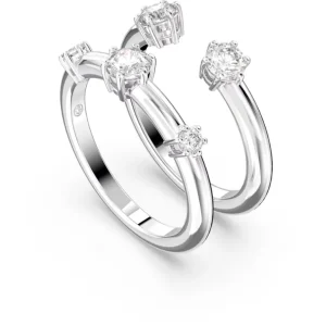 Swarovski Constella ring Set (2) Ronde slijpvorm Zilver/Wit