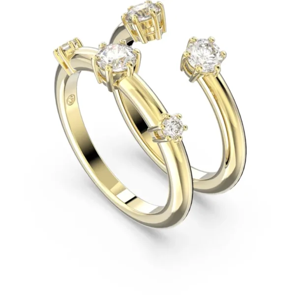 Swarovski Constella ring Set (2) Ronde slijpvorm Goud/Wit