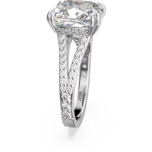 Swarovski Constella ring Cocktailring Square Cut Zilver/Wit